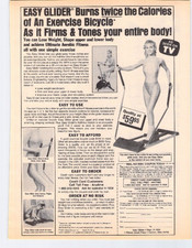 Vtg Print Ad Easy Glider
