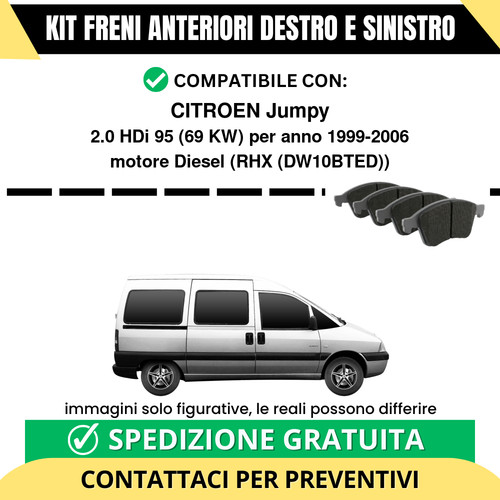 Pastiglie freno anteriori per - pastiglie,
