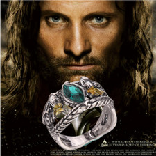 Il Signore degli Anelli Gioielli Aragorn's Ring of Barahir Anello Cosolay Multimisura 