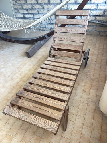 Lettino prendisole legno - lettino,