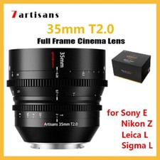 7Artisans 35 mm T2.0 obiettivo cinema full frame per Sony E FX3 Nikon Z Leica attacco L