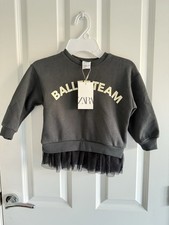 Felpa Zara bambina grigio