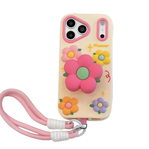 Fiori colorati con - colorati, 3d
