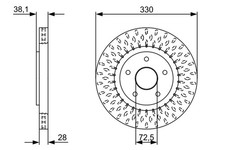 2 dischi freno Bosch 0 986 479