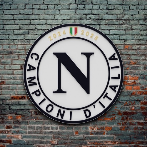 Logo legno napoli campione - logo, in