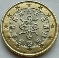 Moneta euro portogallo - 1,
