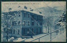 Biella Mosso Santa Maria Nevicata cartolina QQ6400