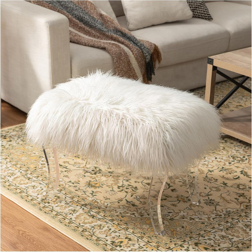 Pouf chic pelliccia - pouf,