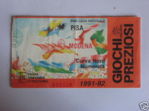 Pisa modena biglietto - biglietto, ticket
