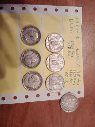 Lotto monete argento da - monete, in