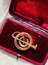 Antica spilla equitazione in