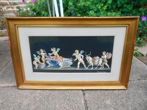 Tableau peinture ange signée - tableau,