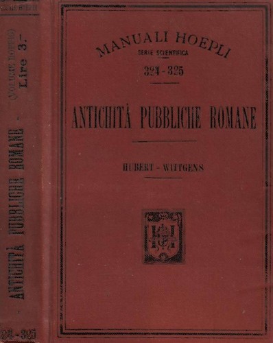 Antichità pubbliche romane - .,