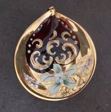 Salino aperto in vetro rosso