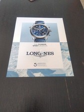 LONGINES SPIRIT CHRONOMETER AUTOMATIC WATCH OROLOGIO AD PUBBLICITA