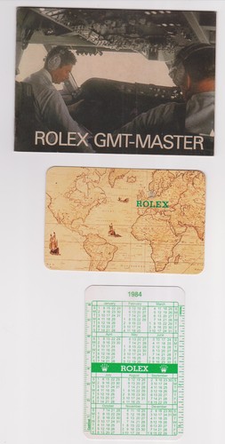 Rolex gmt master - libretto, 1984