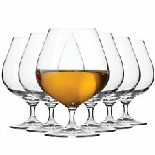 Krosno Harmony Bicchiere Cognac Whisky Brandy | Set 6 | 590 ml | Lavastoviglie