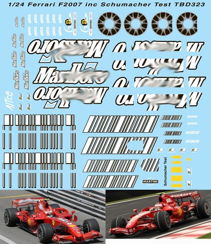 Decals per ferrari - 1/24,