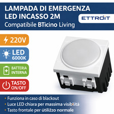 Lampada Emergenza Incasso LED