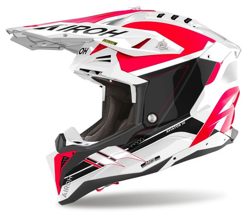 Casco airoh av3sa35 - aviator, 3