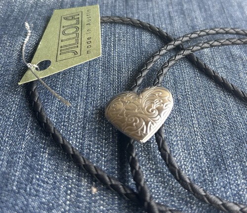 Cravatta bolo medaglione cuore - bolo,