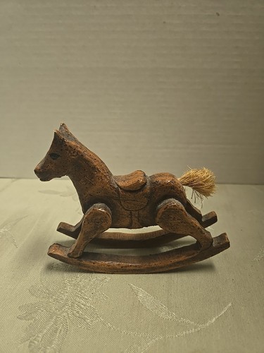 Statua dondolo cavallo - dondolo, legno