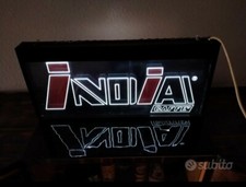 Tabella Insegna Luminosa Pubblicitaria Da Collezione India Caffè Funzionante