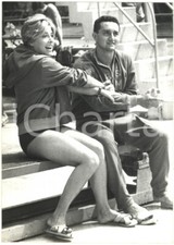 1959 GENOVA CAMPIONATI ASSOLUTI DI NUOTO - Atleti a bordo piscina *Foto 13x18