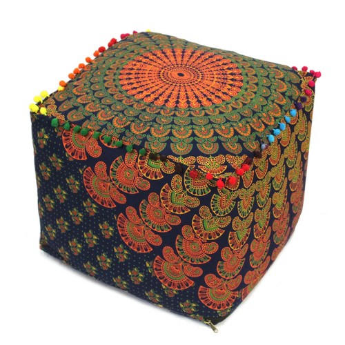 Pouf mandala pavone pouf
