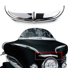 7796 Cromo Batwing Fairing Brow accento per Harley Touring FLHX 1996-13
