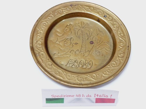 Piatto piattino ottone - piatto,