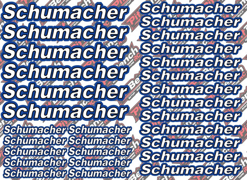 Adesivi pitbench schumacher - adesivi,