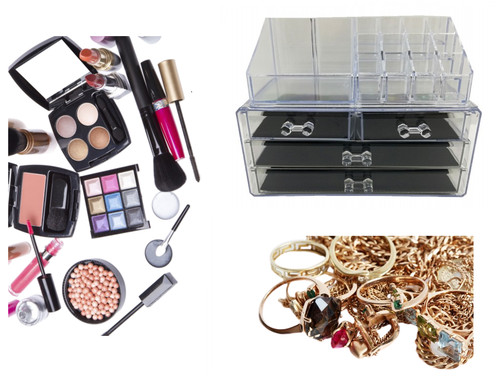 Organizer box porta - box, trucco
