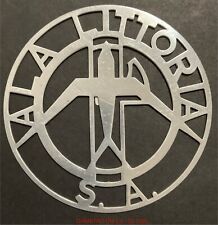 SOCIETA’ AERONAUTICA ALA LITTORIA FREGIO IN ALLUMINIO COMPAGNIA AEREA REGNO