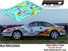 DECAL/CALCA 1/43; Opel Calibra Turbo McRae-Broad Rally Hellendoorn 1992