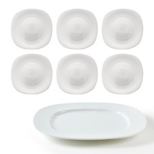 Set 6 Piatti Piani Quadrati
