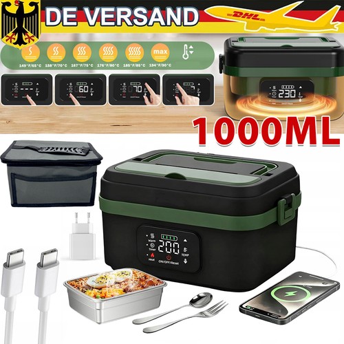 Lunch box elettrico acciaio - 1l,