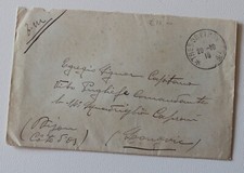 1918+1°WW ESERCITO FRANCESE in ITALIA+Copertina alla FRANCIA+Annullamento Militare TRESORET POST-g520