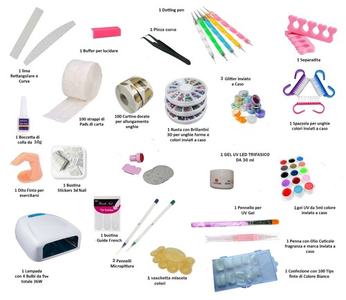 Kit ricostruzione unghie - kit,