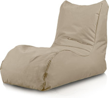 - Poltrona Chaise Longue in Poliestere Con Imbottitura in Palline Di Polistirolo