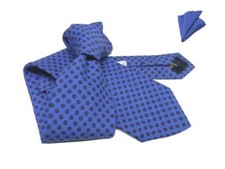 Cravatta lana uomo azzurra