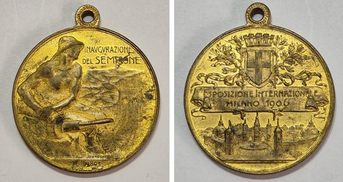 Medaglia sempione 1906 expo - medaglia,