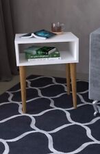 Tavolino in legno multiuso , gambe in legno disponibile in 4 colori 45x30xh60 cm