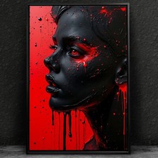 ✅ Quadro, Donna Astratta in
