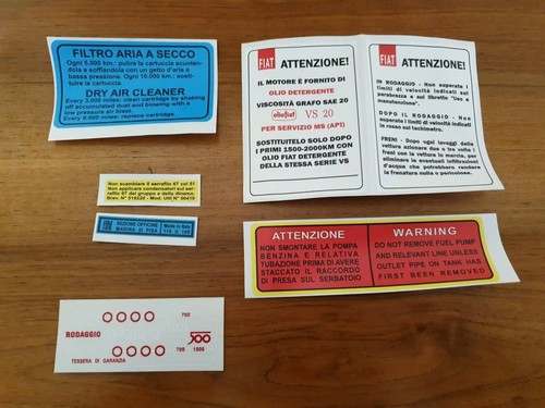 Kit adesivi fiat 500epoca - kit,