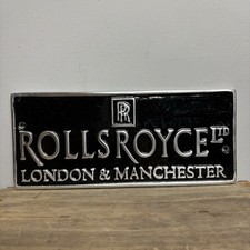 Aluminium Rolls Royce Sign -