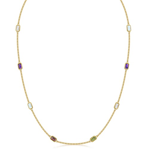 Materia collana oro con - materia, pietre