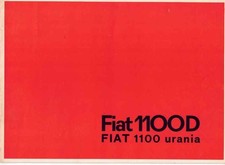 Catalogue Brochure Fiat 1100 D