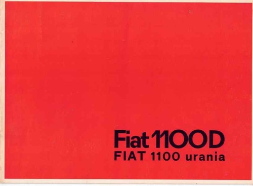 Catalogue brochure fiat 1100 - catalogue,