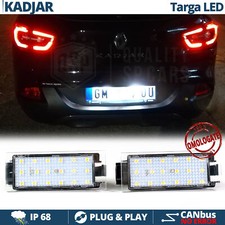 Luci TARGA LED per Renault Kadjar PLACCHETTE Canbus COMPLETE Luce Bianca GHIACCI